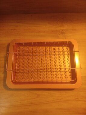 Bacon Bonanza Copper By Gotham  Steel Oven Bacon Drip Pack Tray With Pan